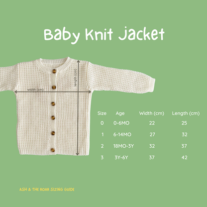 Size 3 - Cream Baby Jacket (3-6yo)